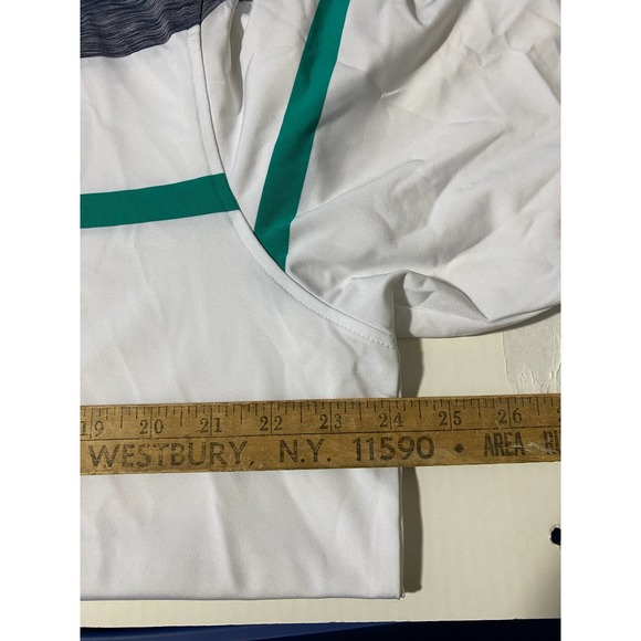 FootJoy FJ Polo Shirt Mens Large Gray Short Sleeve Performance Stretch Golf Logo - Picture 5 of 11